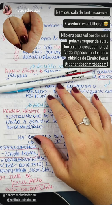 Depoimento de aluno sobre o curso presencial de Direito Penal